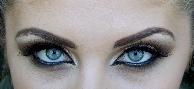 woman with blue eyes